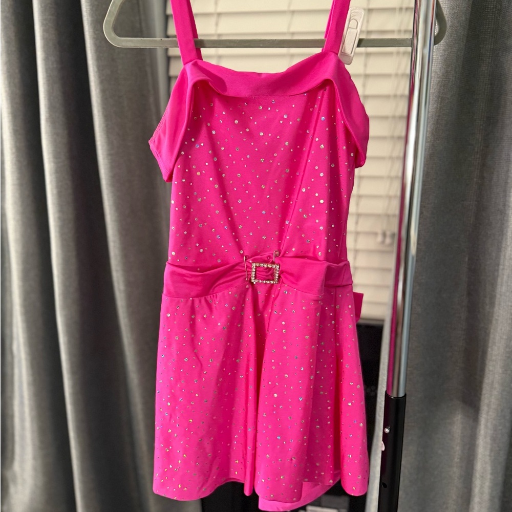 HOT PINK JAZZ/MUSICAL THEATER DRESS (HEADPIECE AND ACCESSORIES INCLUDED)